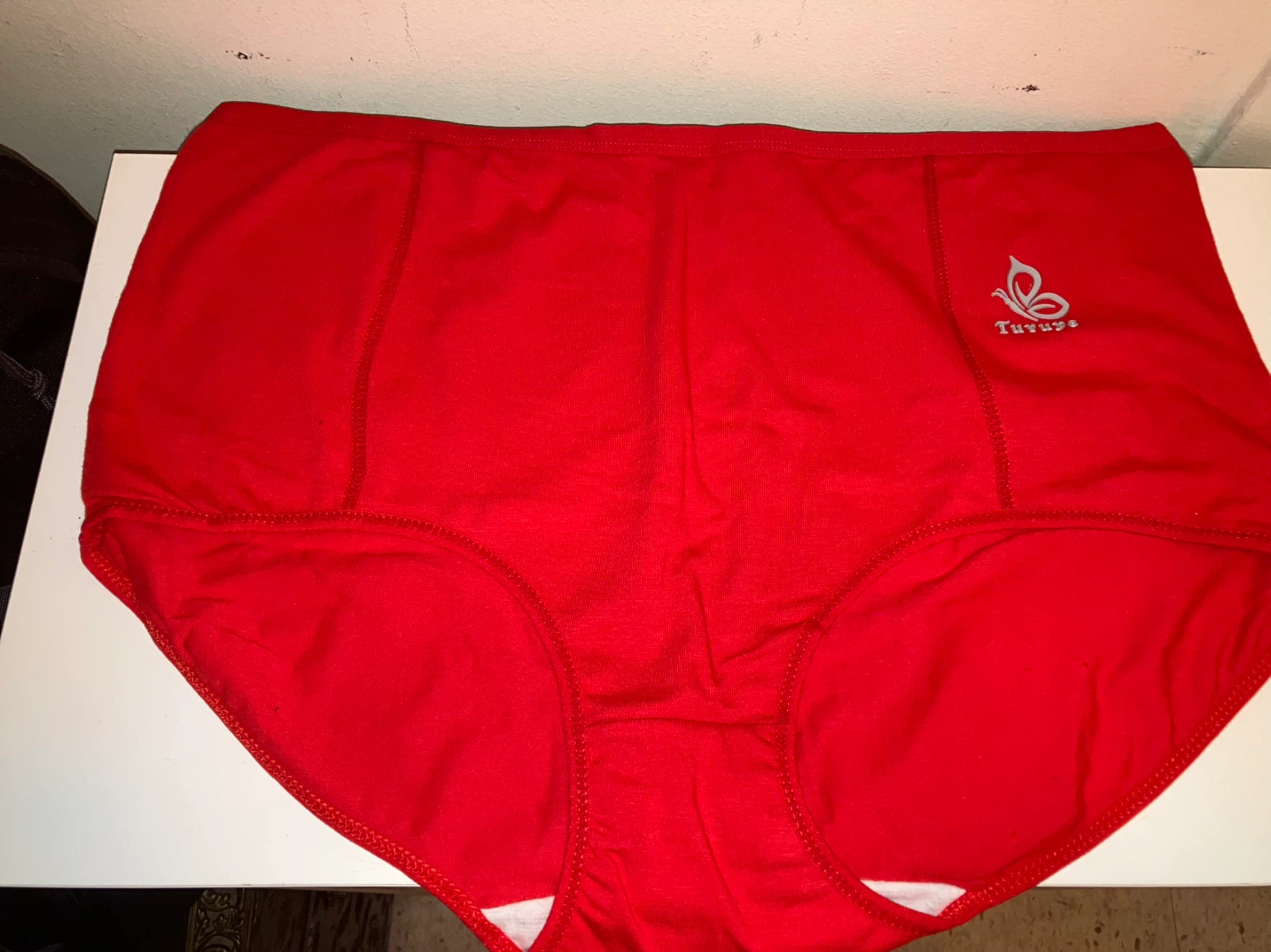 New-Turuye Red Cotton Briefs Size 4XL(has 3, price of each)