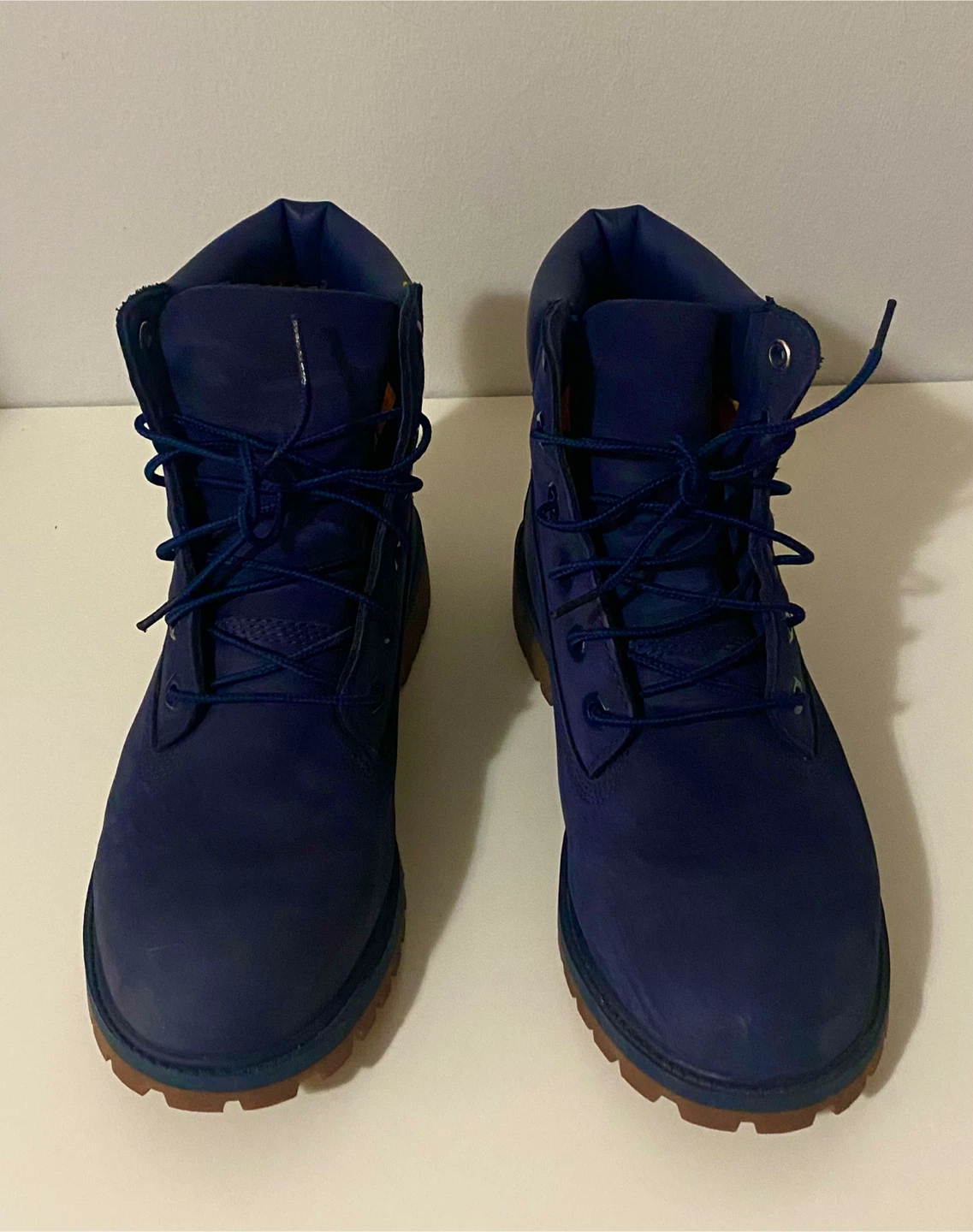 Timberland Blue Suede Lace-Up Boots