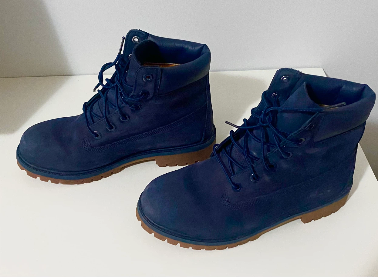Timberland Blue Suede Lace-Up Boots - photo 3