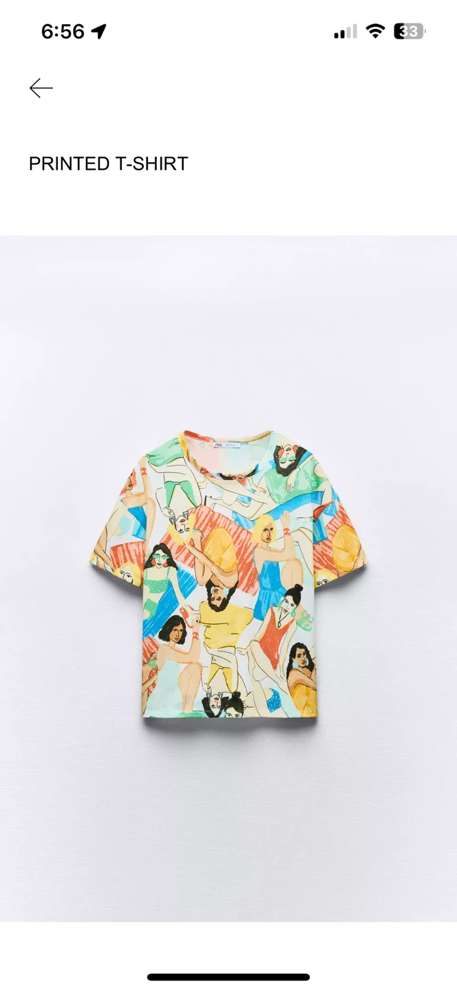 New Zara Printed T-Shirt