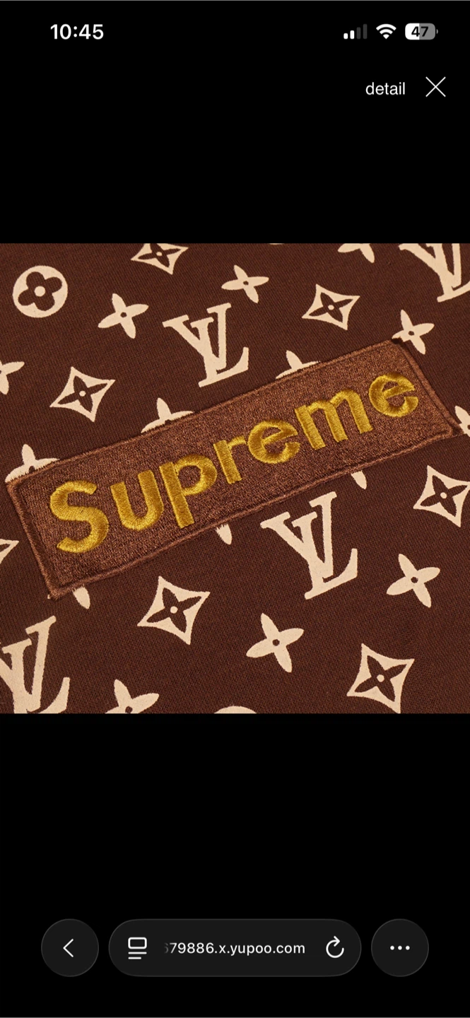 Supreme Louis Vuitton Monogram Hoodie - photo 3
