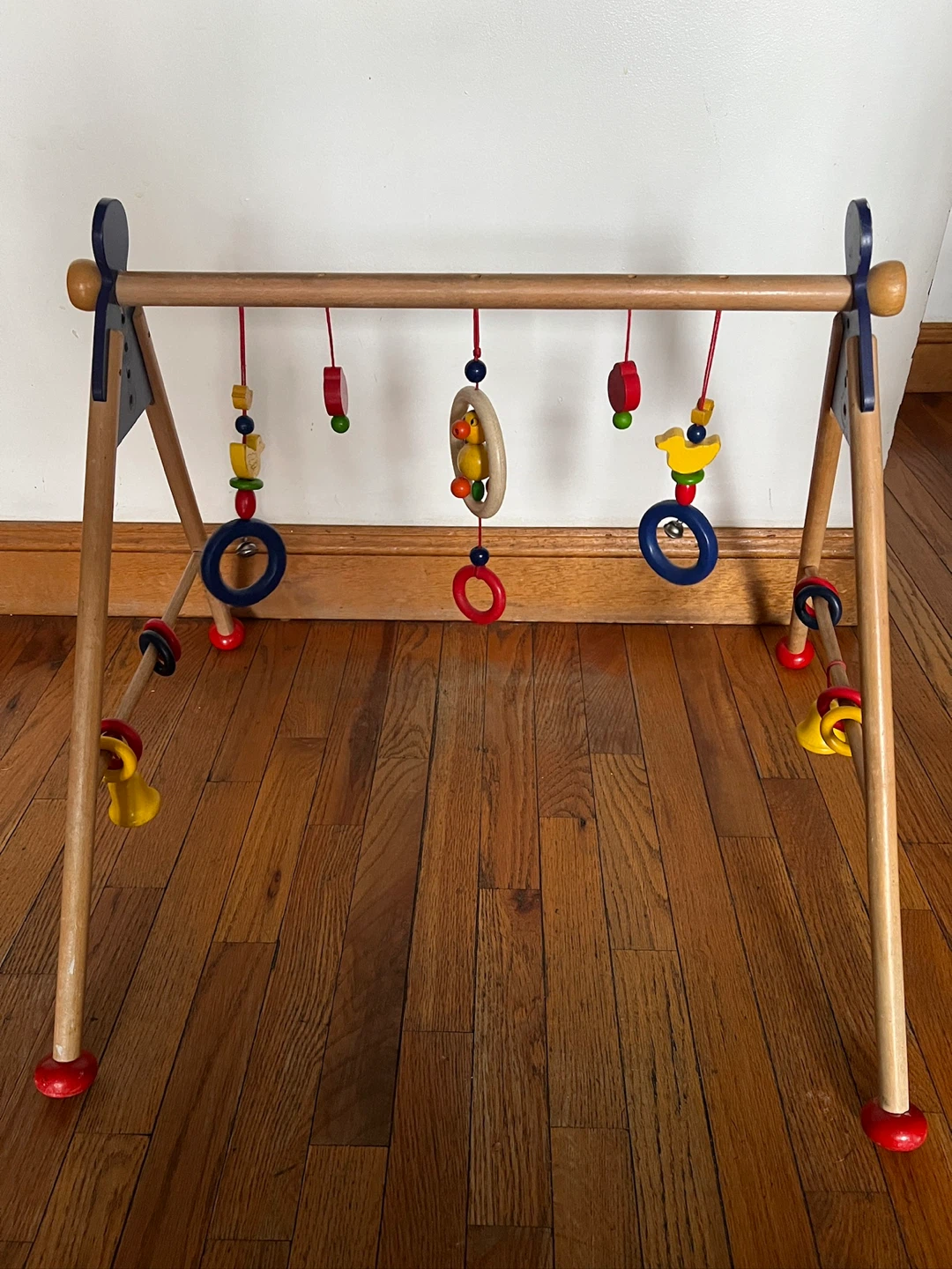 Wooden Baby Gym with Hanging Toys
