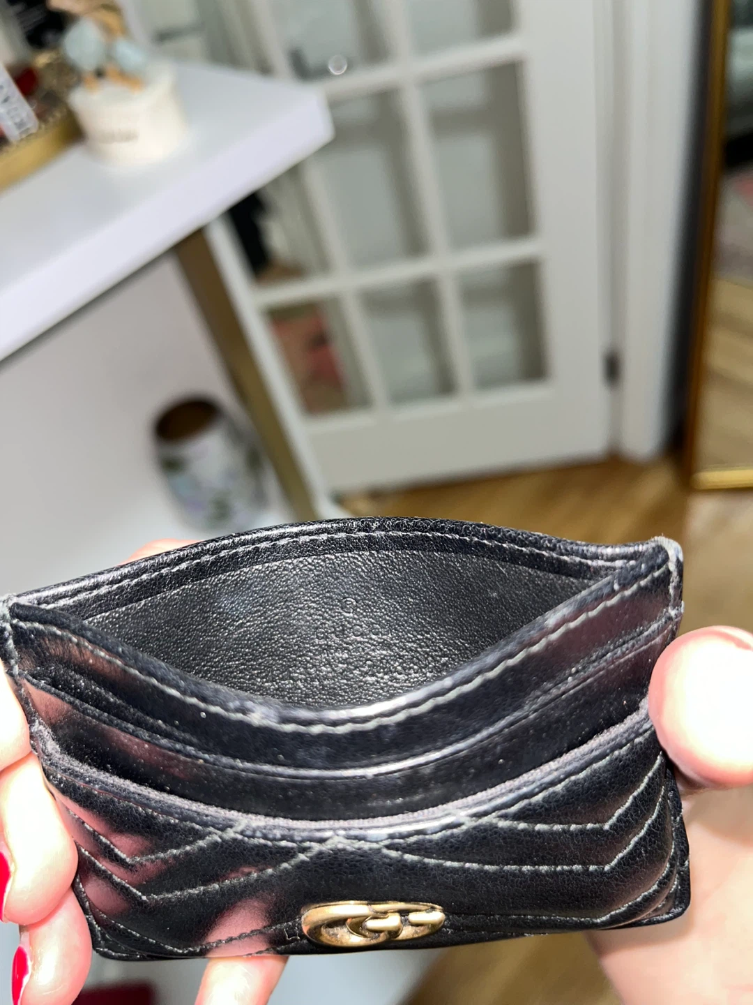 Gucci Marmont Black Leather Card Holder - photo 4