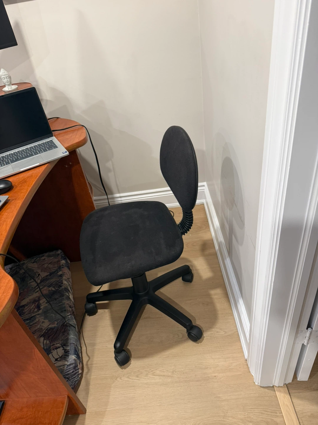 Black Office Chair with Swivel Base