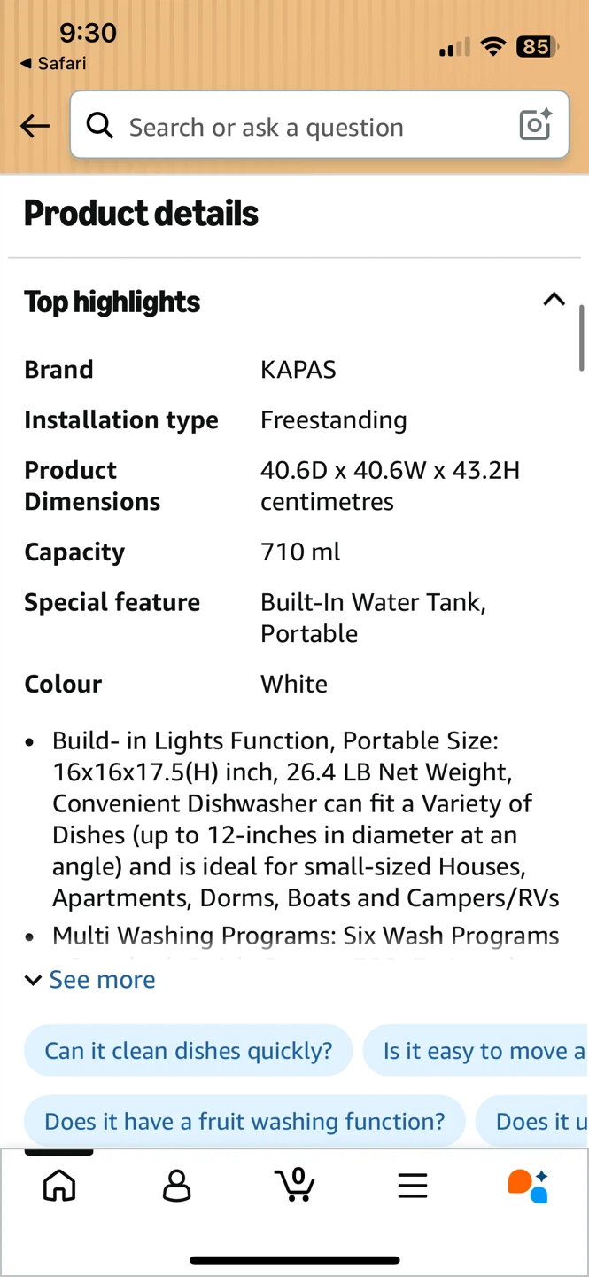 Portable Dishwasher - White - photo 5