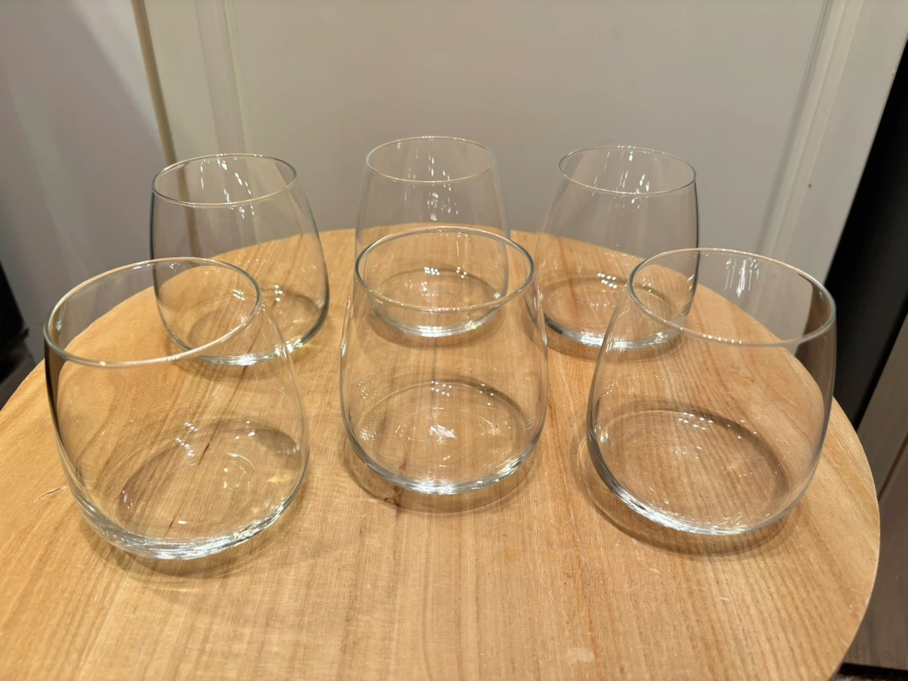 Set of 6 Stemless Wine Glasses