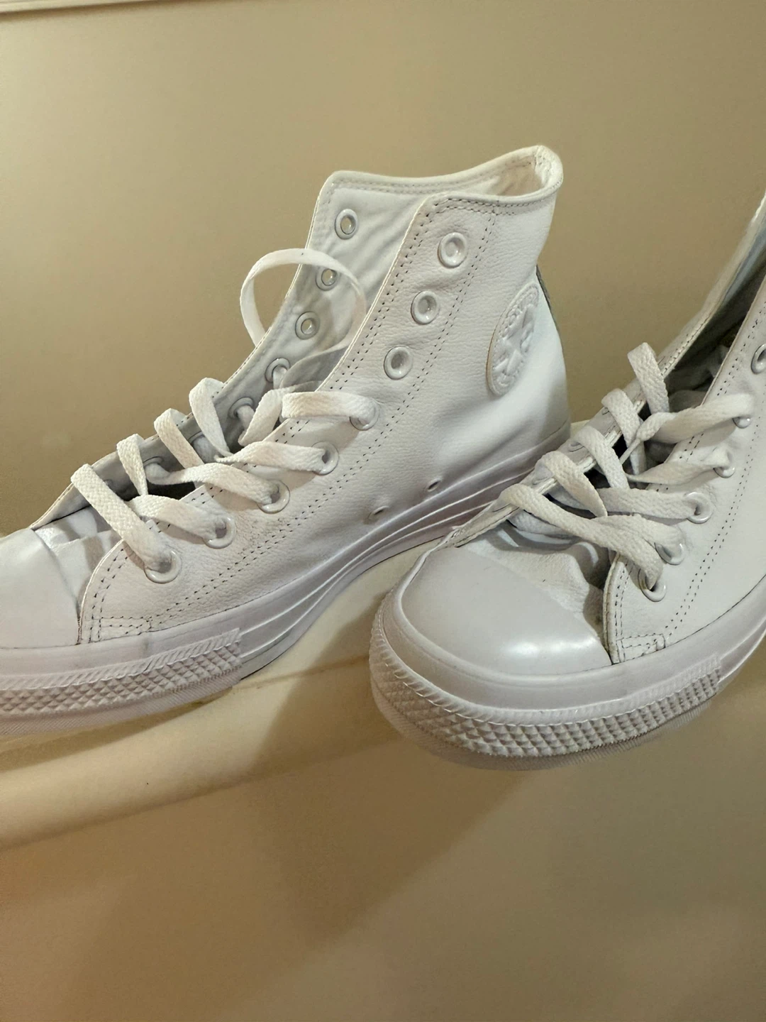 White Converse Chuck Taylor All Star High Top Sneakers