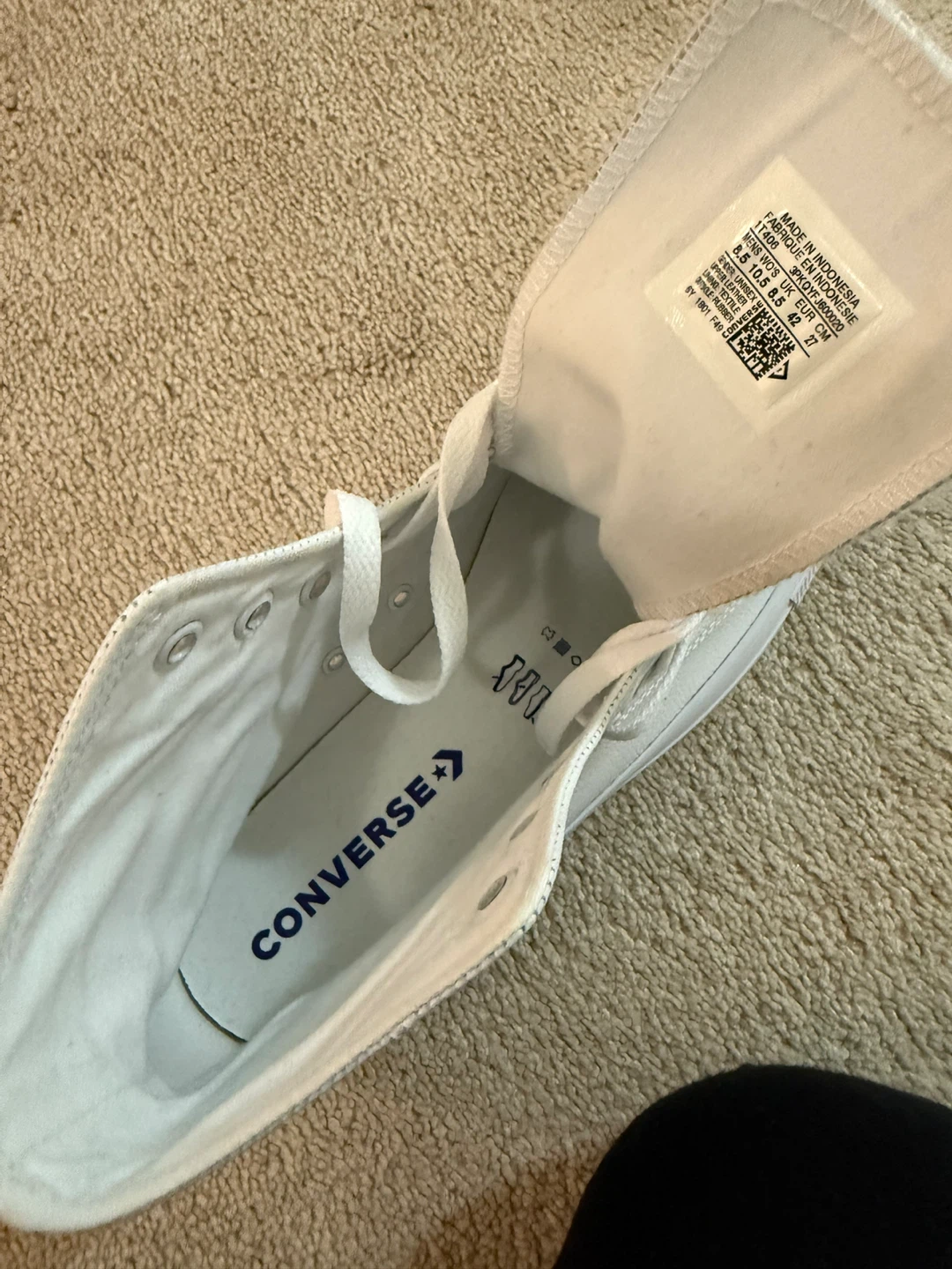 White Converse Chuck Taylor All Star High Top Sneakers - photo 5