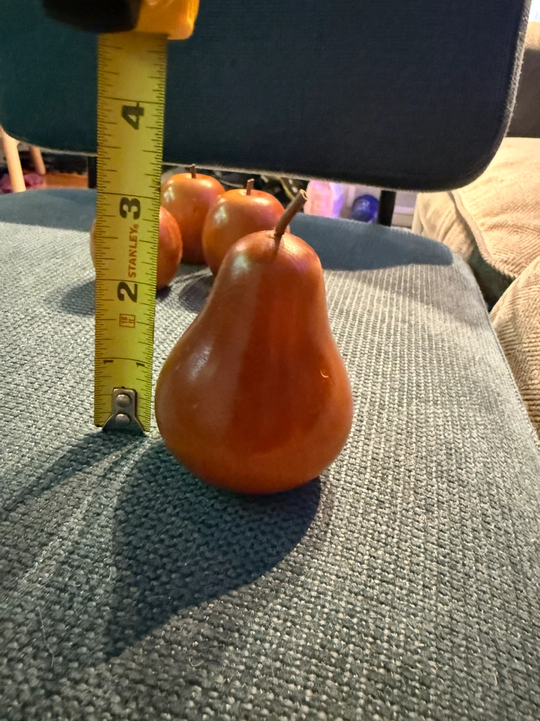 VINTAGE TASMANIAN HUON PINE WOODEN CARVED APPLE AND PEAR - photo 3