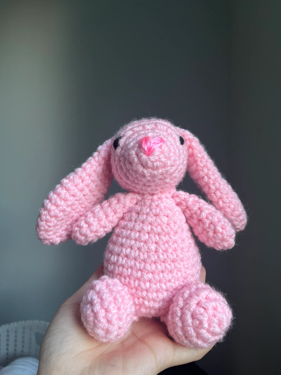 Pink Crochet Bunny Plush - photo 2