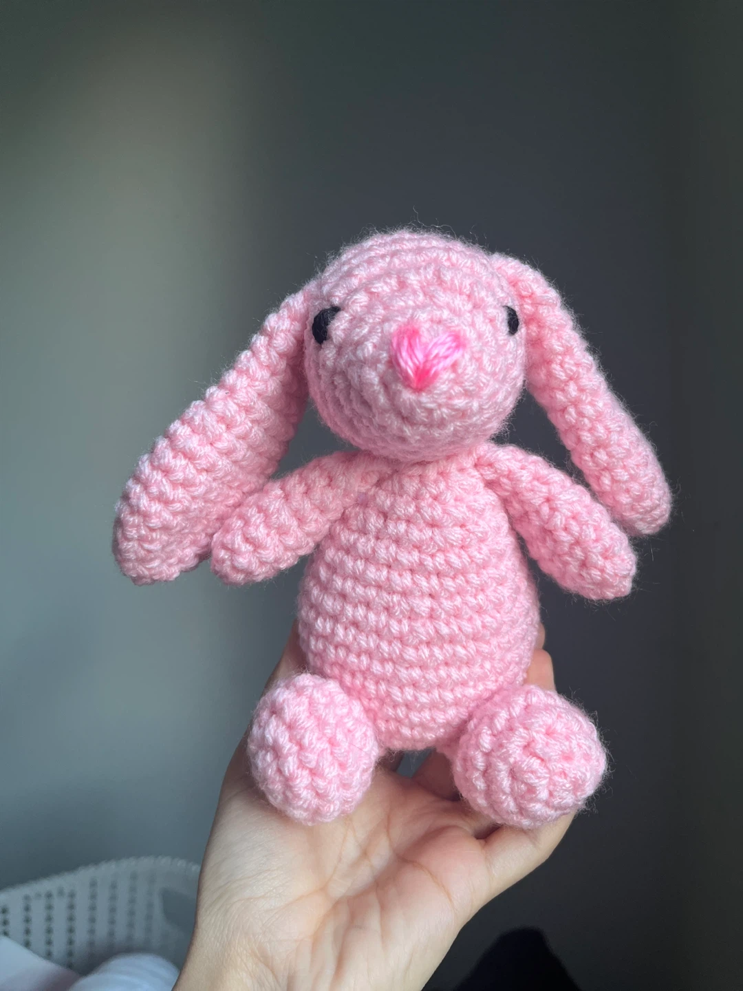 Pink Crochet Bunny Plush - photo 4