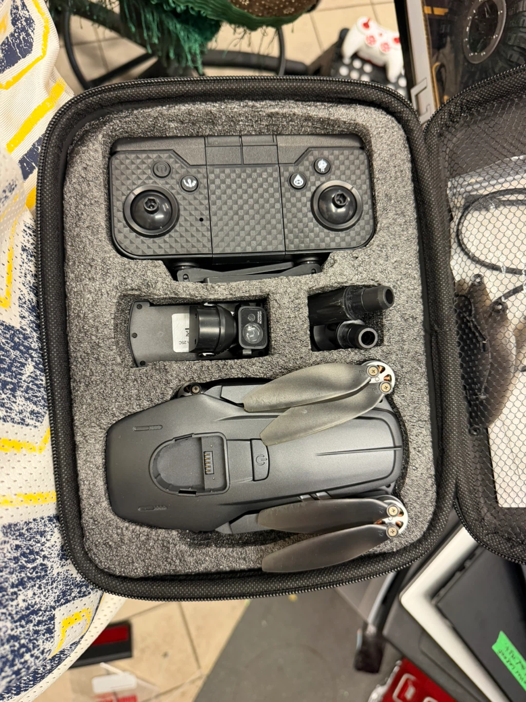 Foldable Drone with Remote and Accessories
