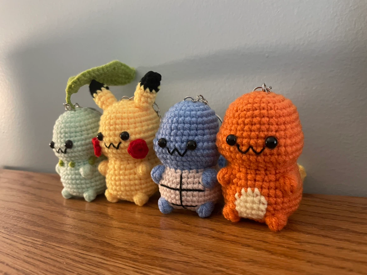 Crocheted Pokemon Keychains - photo 2