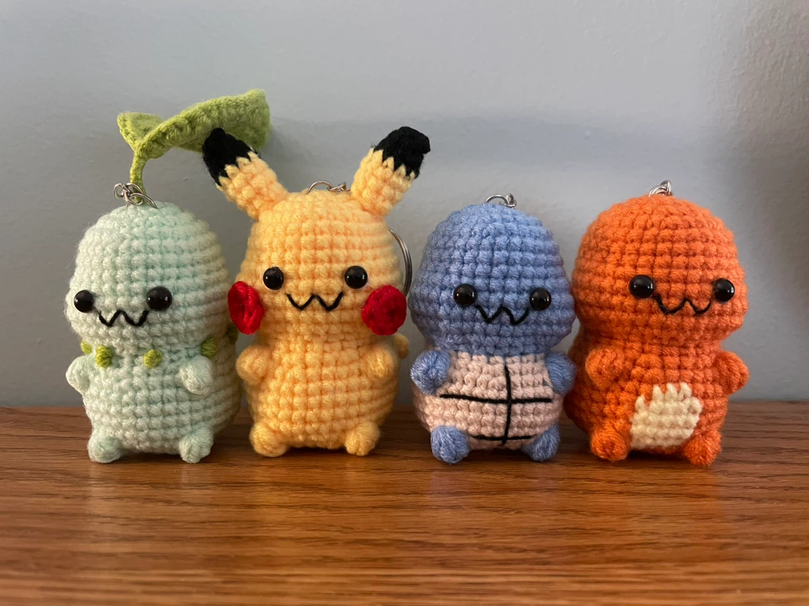 Crocheted Pokemon Keychains - photo 3