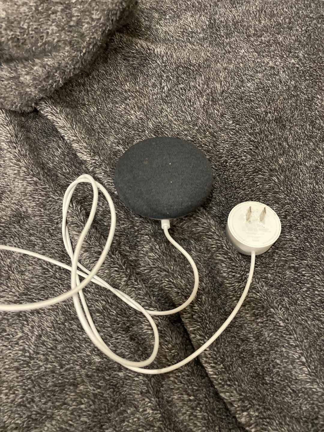 Google Nest Mini (Charcoal) with power adapter