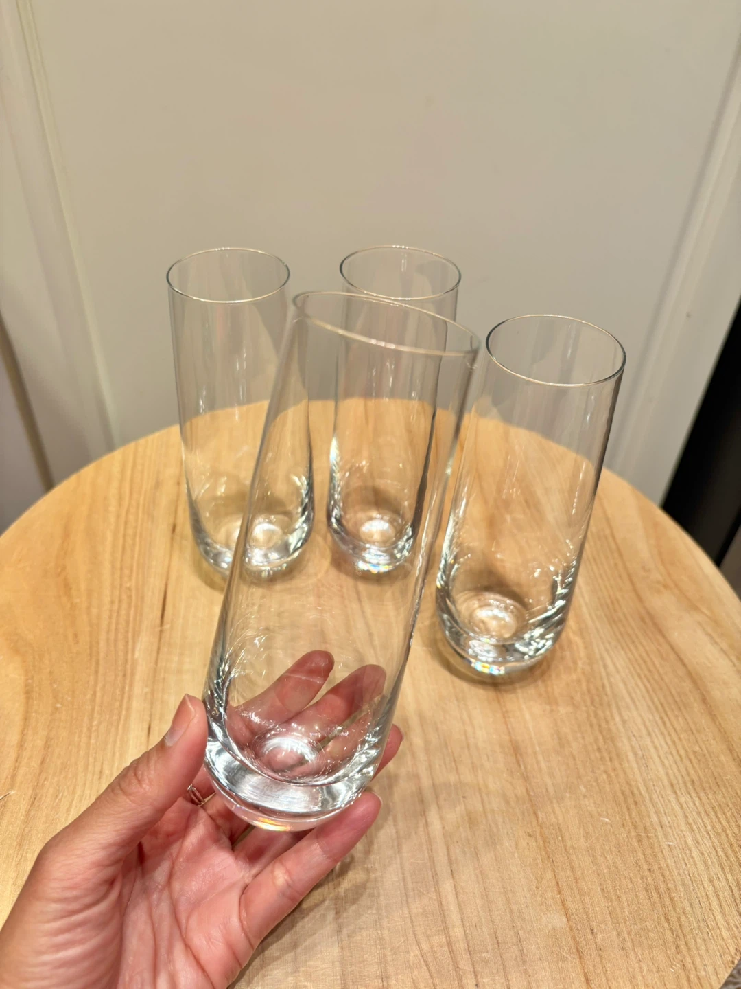 Set of 4 Stemless Champagne Flutes - photo 2