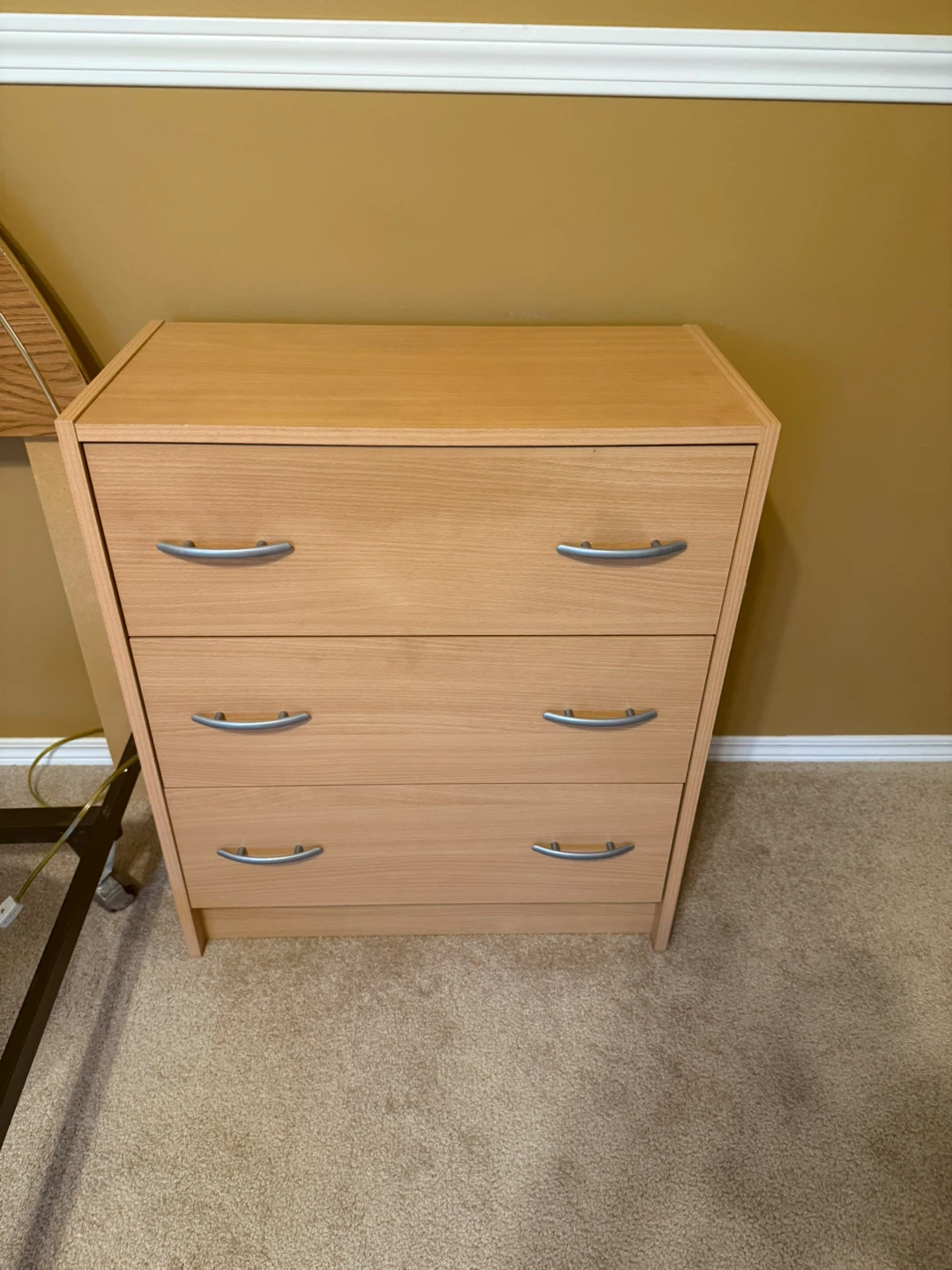 Light Wood 3-Drawer Dresser - photo 2
