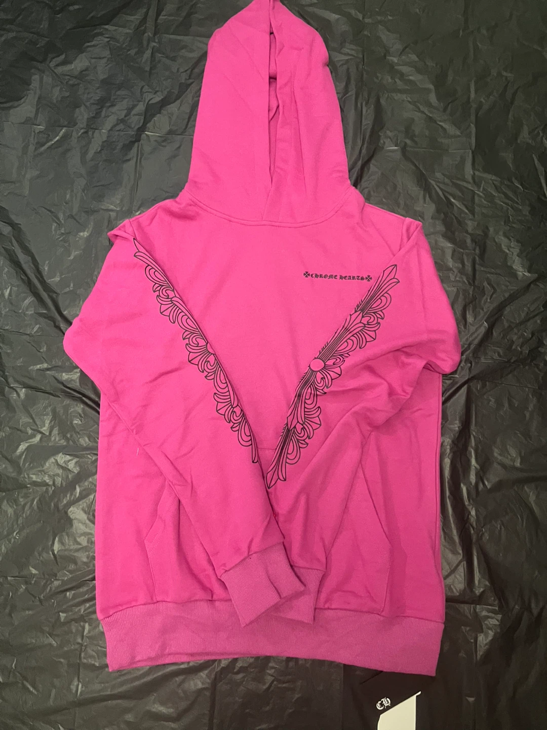 Chrome Hearts Pink Hoodie with Bag - photo 2