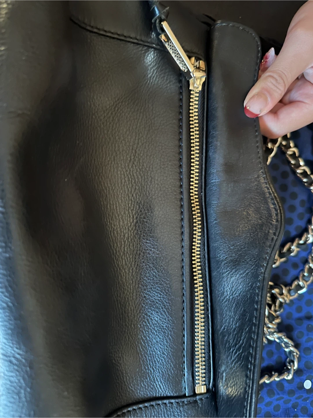 Rebecca Minkoff Black Leather Shoulder Bag with Chain Strap - photo 3