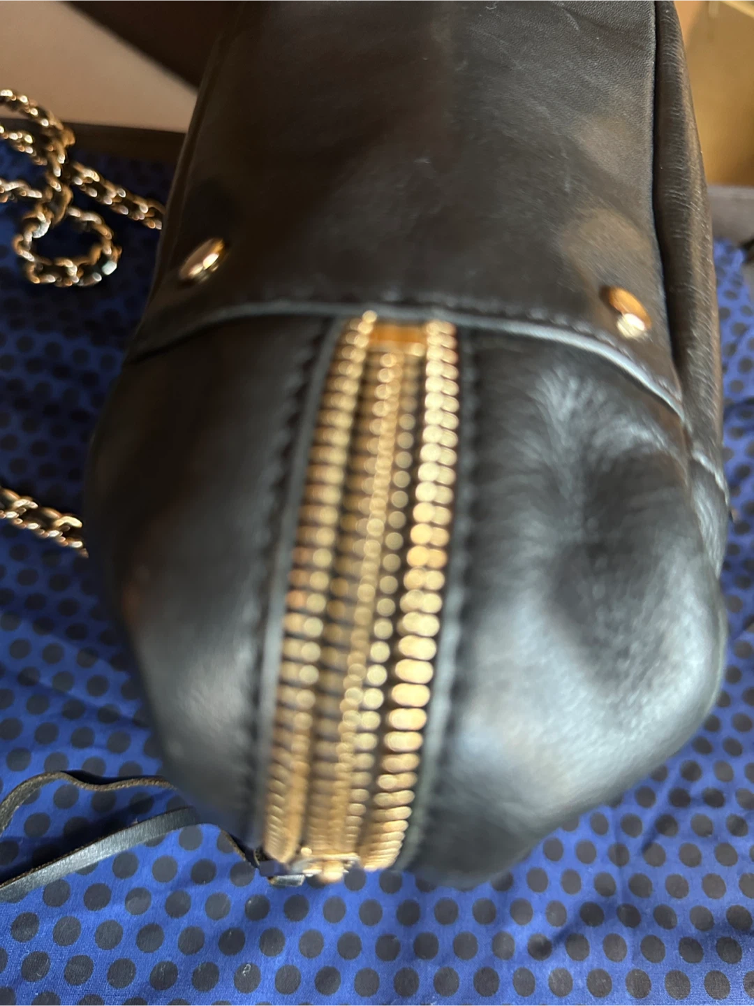 Rebecca Minkoff Black Leather Shoulder Bag with Chain Strap - photo 5