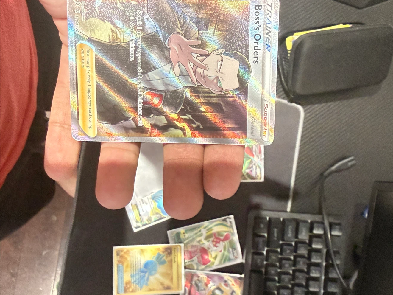 Pokemon Rayquaza VMAX & Boss's Orders Cards - photo 2
