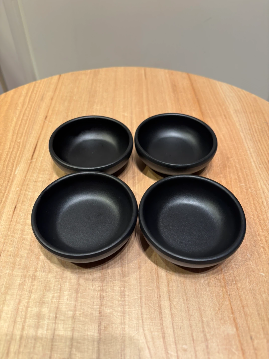 Set of 4 Black Small Sauce Bowls - photo 2