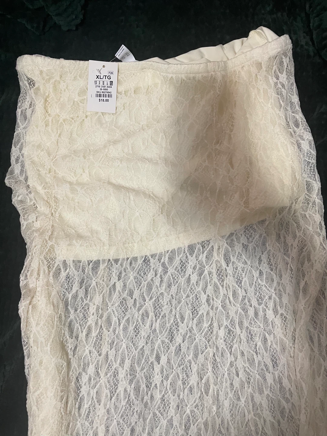 White skirt