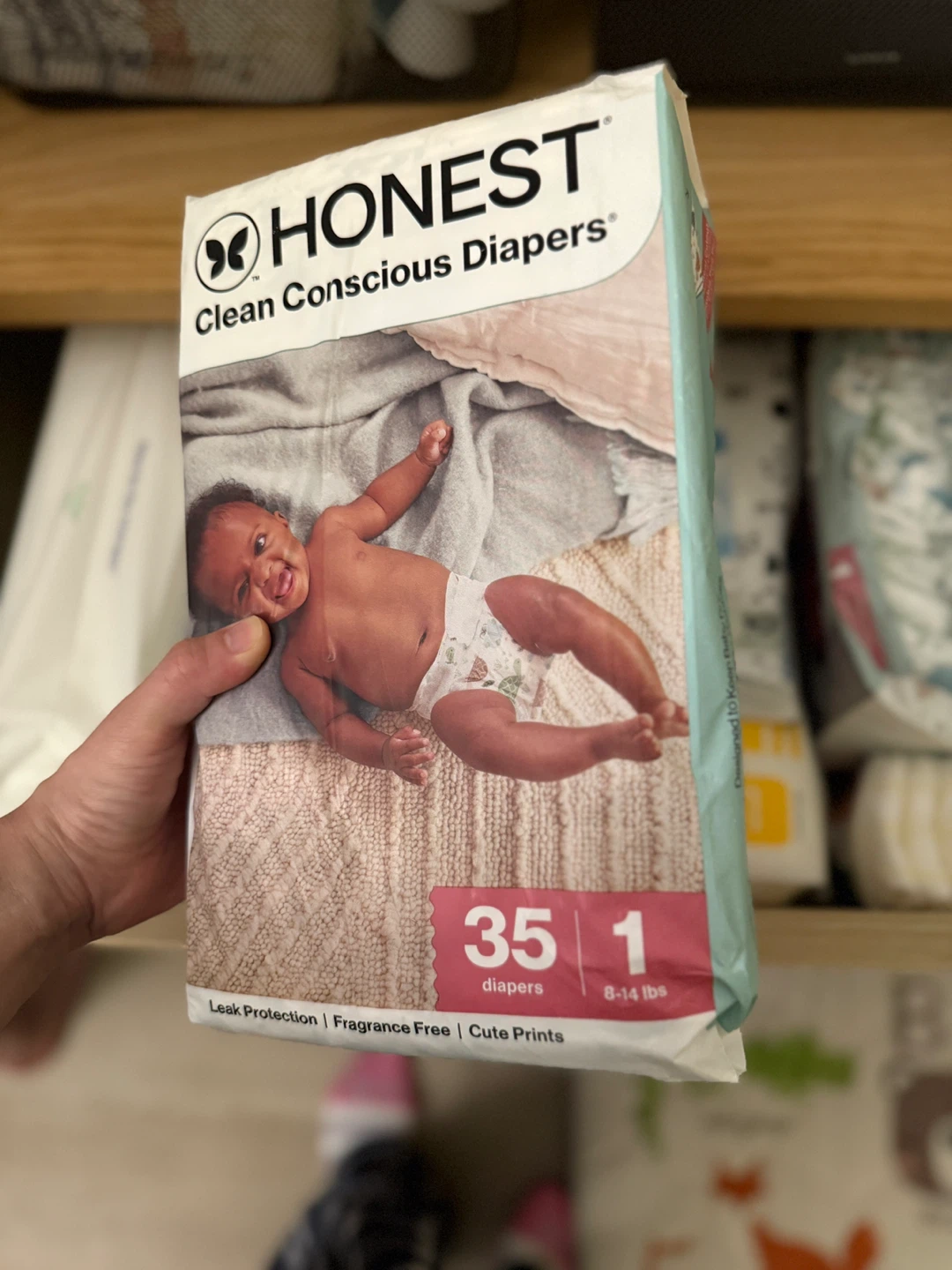 Honest Diapers Size 1 (8-14 lbs) - 35 ct