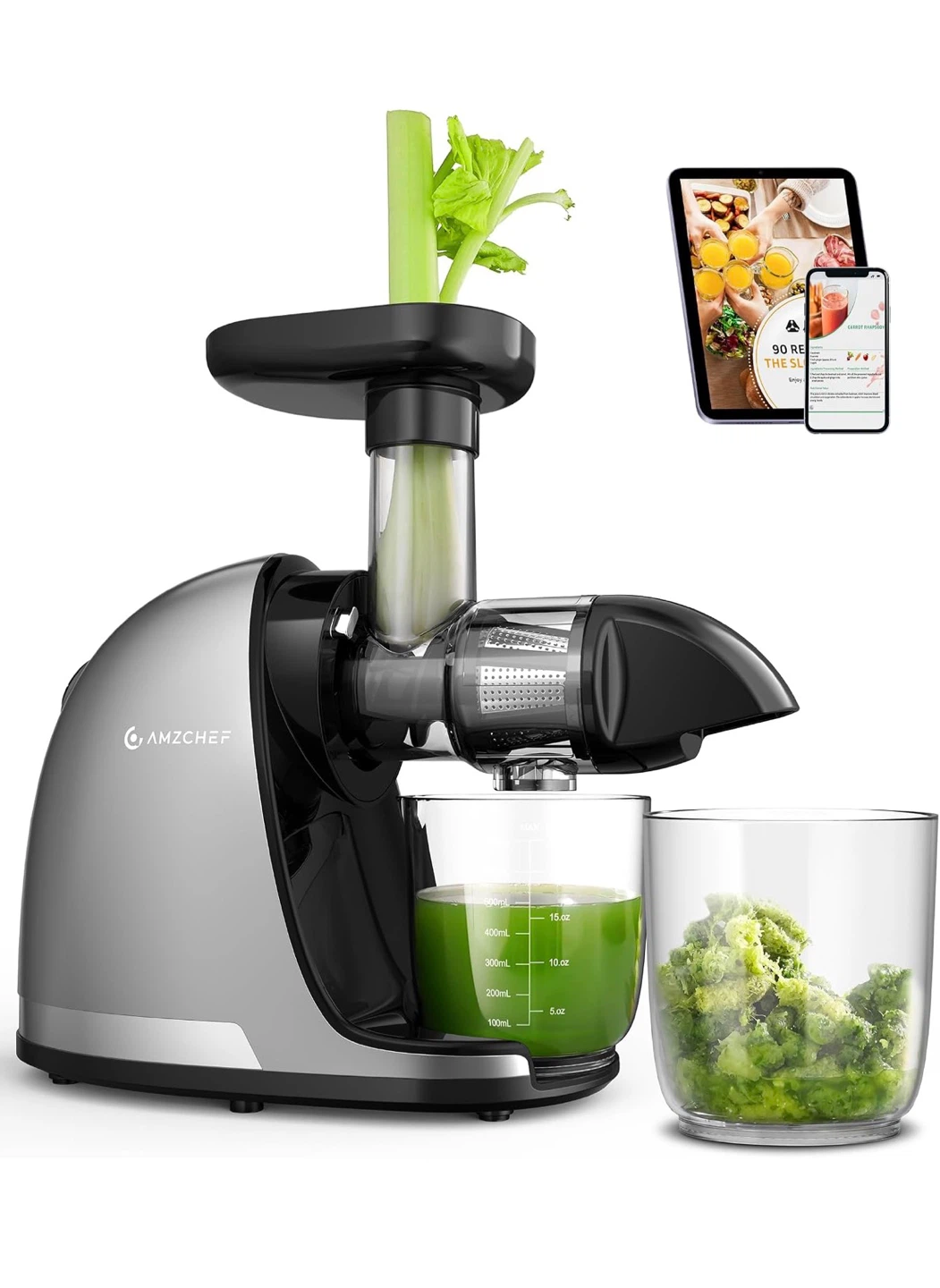 AMZCHEF Cold Press Juicer Machine - photo 3