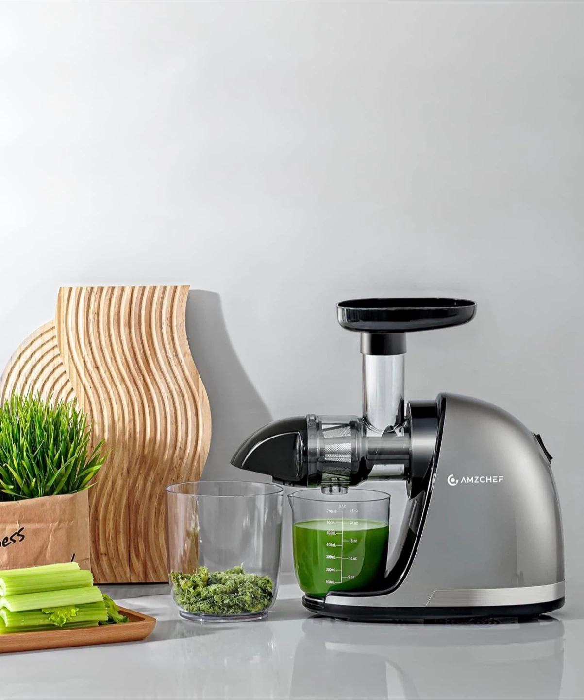 AMZCHEF Cold Press Juicer Machine - photo 4