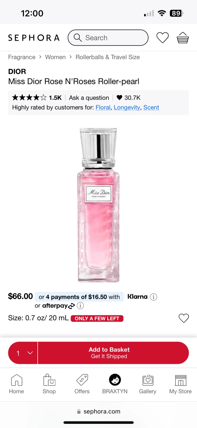 Dior Miss Dior Rose N'Roses Roller-pearl Fragrance - photo 3