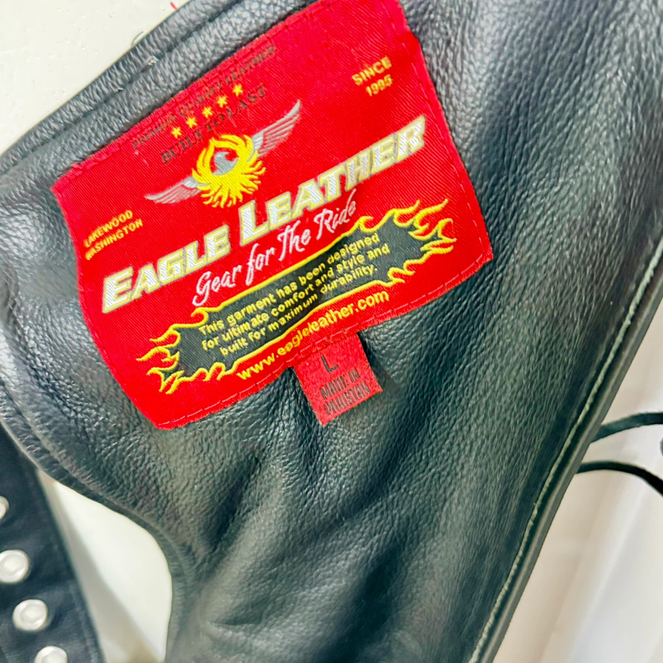 Eagle Leather Motorcycle Chaps XL - photo 2