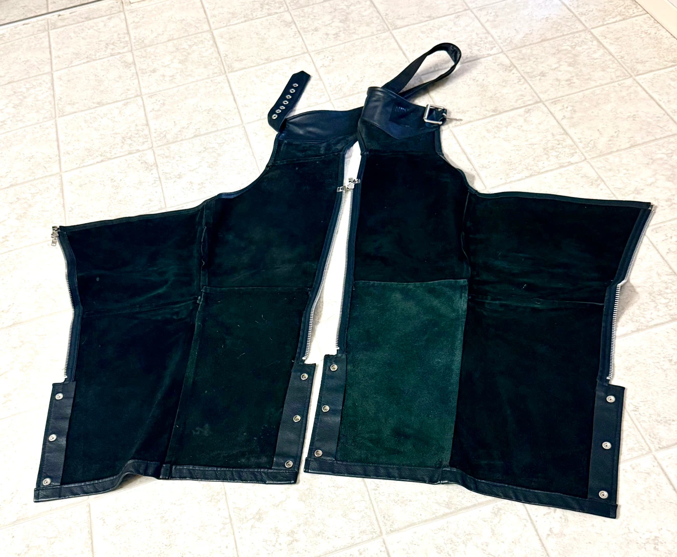 Black Leather Chaps