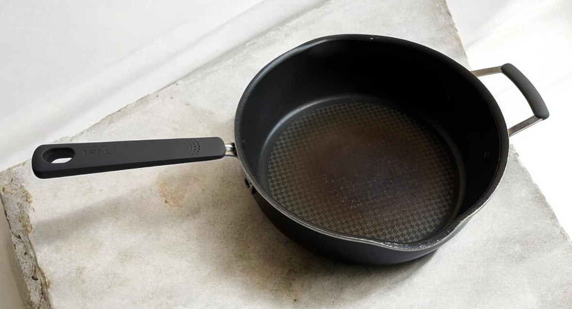 T-fal Deep Sauté Pan with Helper Handle used condition as is