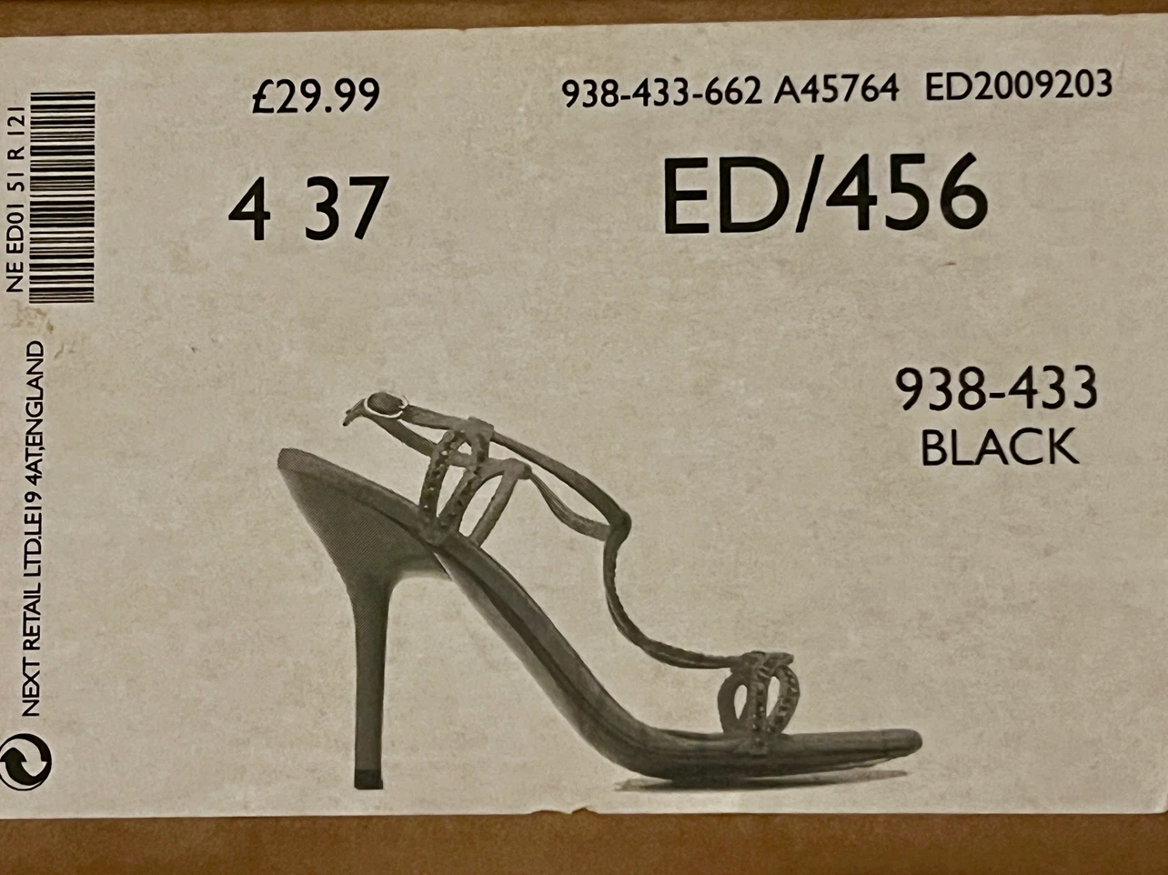 Next Black Embellished Stiletto Sandals - photo 4