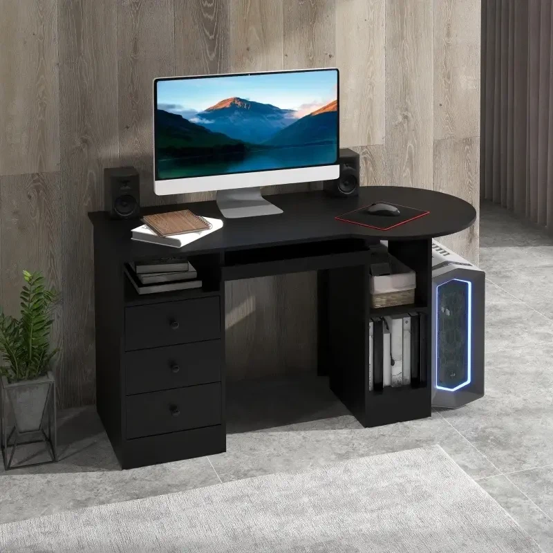 HOMCOM Computer Desk with Storage - photo 2