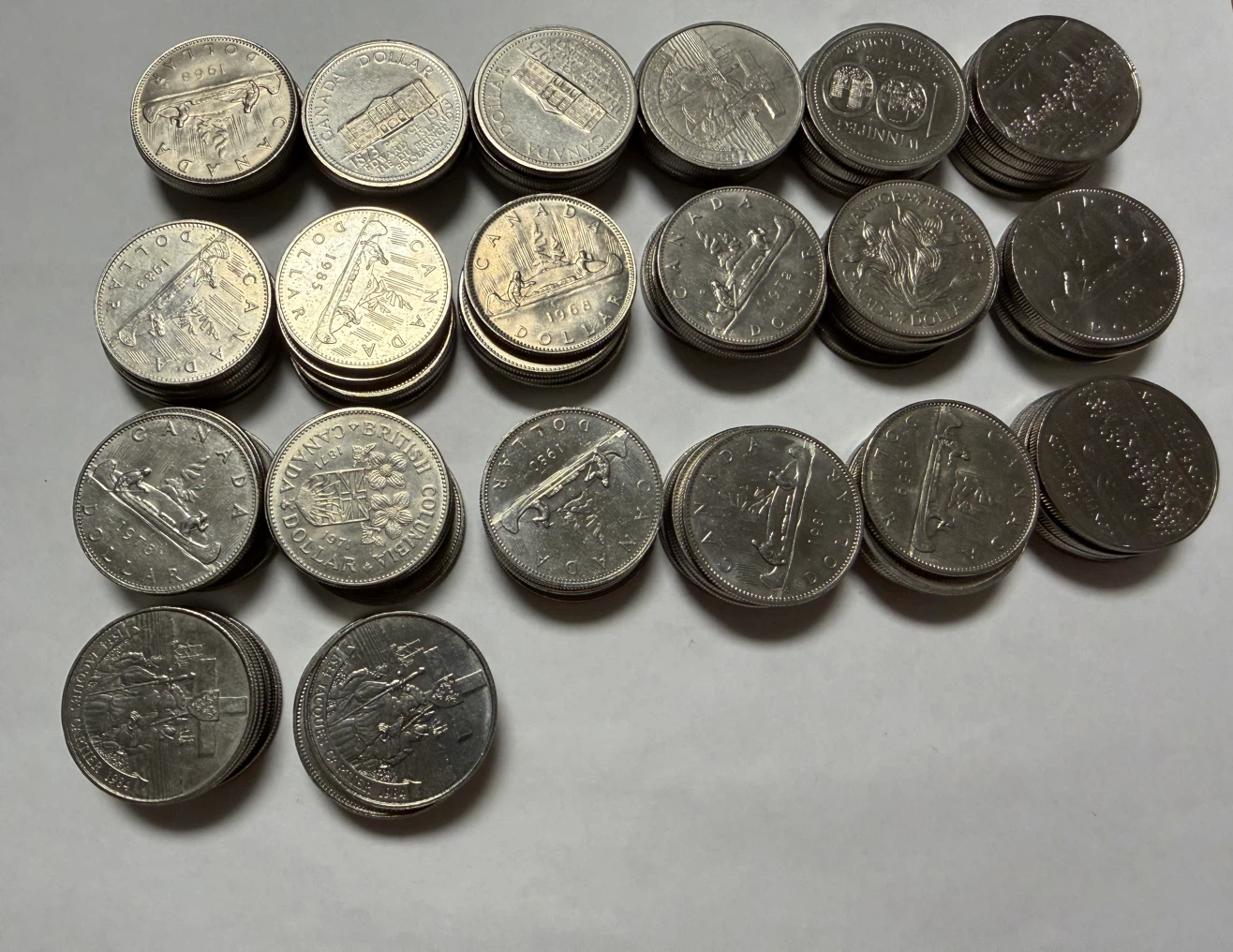 100 Assorted Canadian Nickel Dollar Coins - photo 2