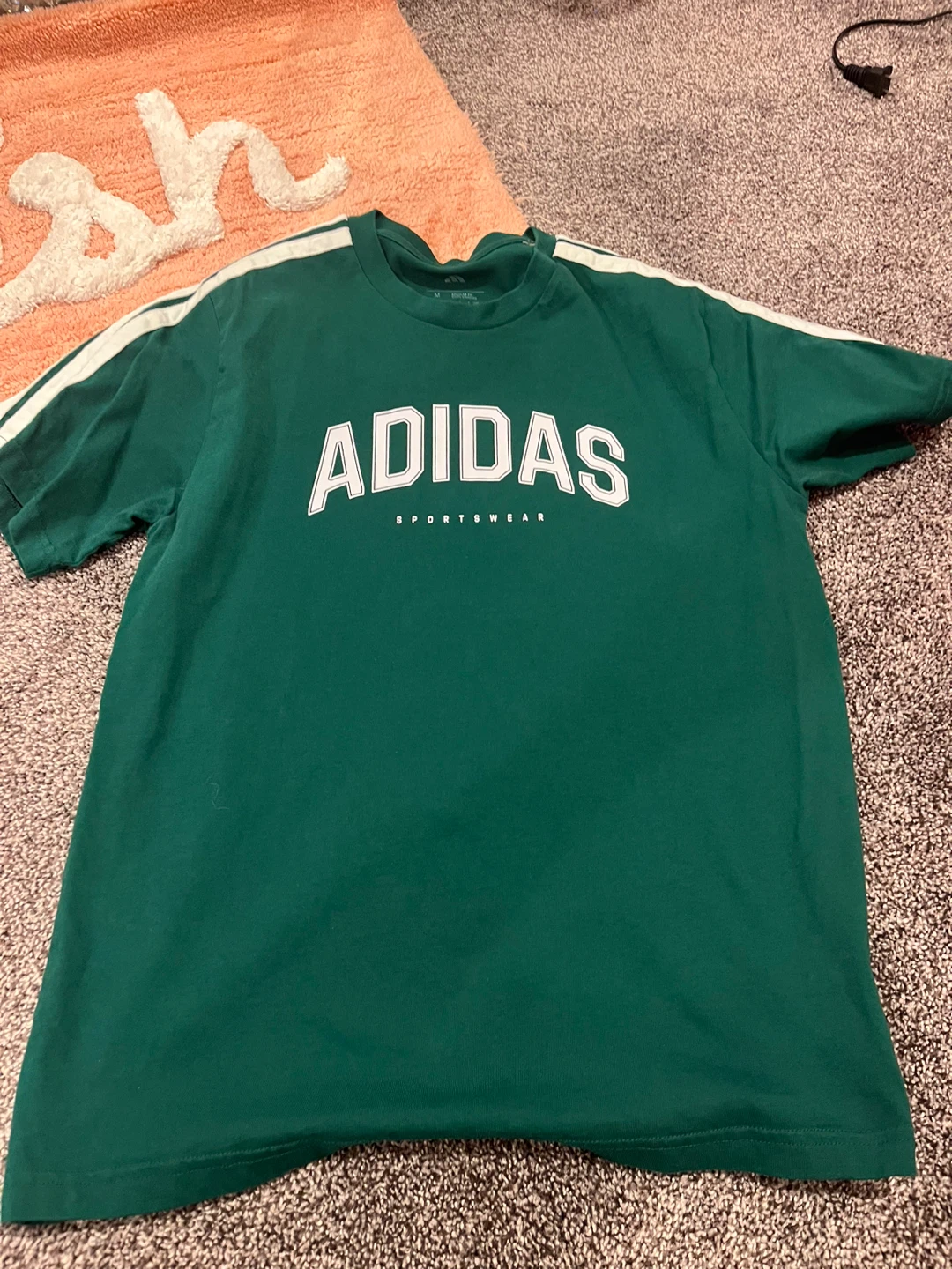 Adidas Sportswear T-Shirt - Green, Size M