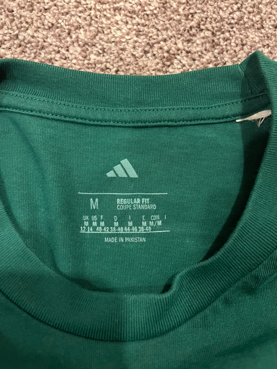 Adidas Sportswear T-Shirt - Green, Size M - photo 3