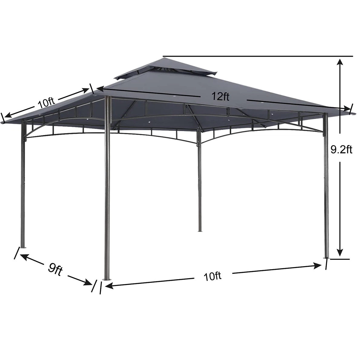 ABCCANOPY Gazebos for Patios 10x12 - photo 2
