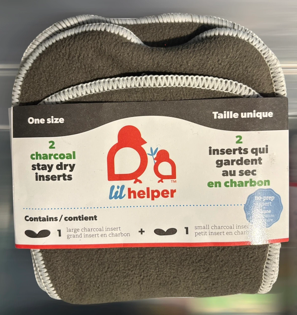 Lil Helper No-Prep Charcoal Cloth Diapers selling each - photo 2
