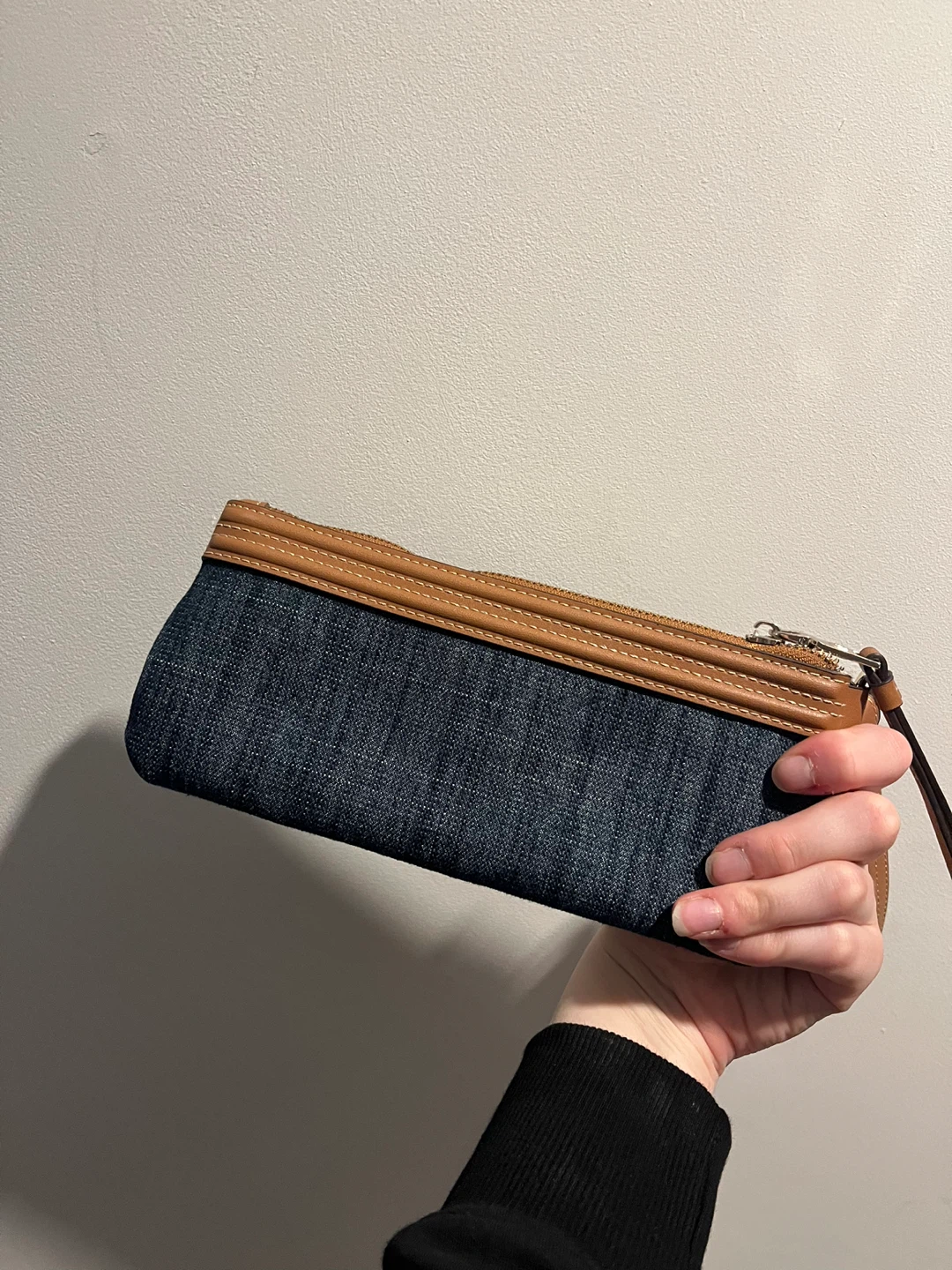 True Religion Denim & Leather Wristlet Pouch - photo 2