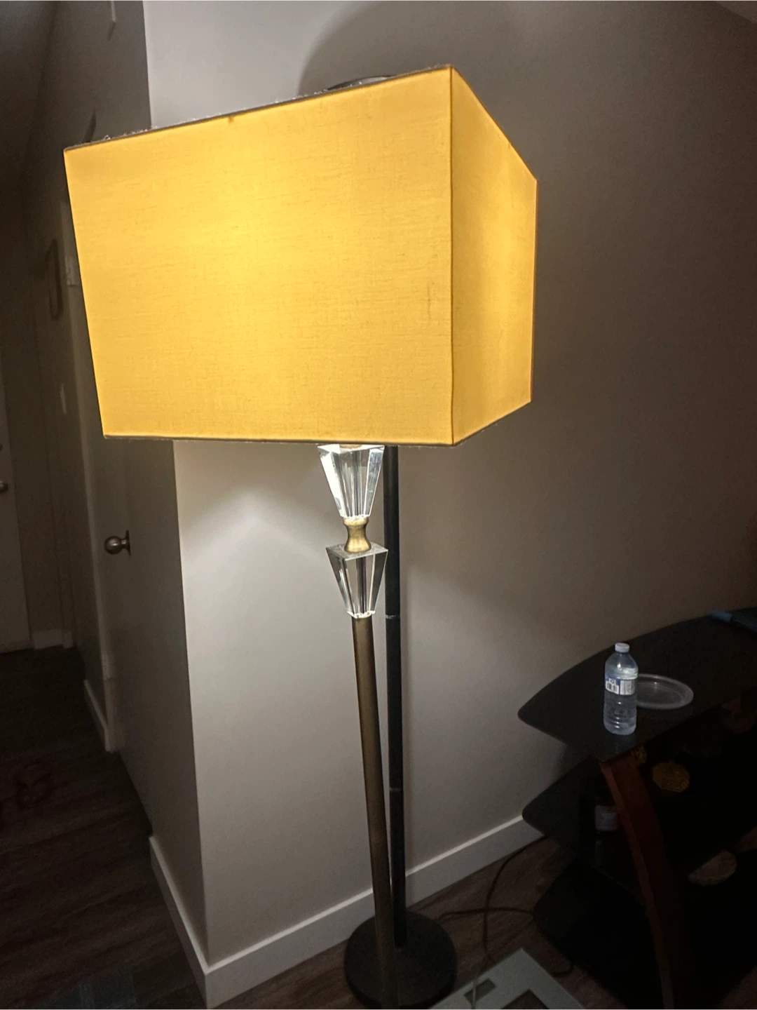 Yellow Rectangular Lampshade Floor Lamp - photo 2
