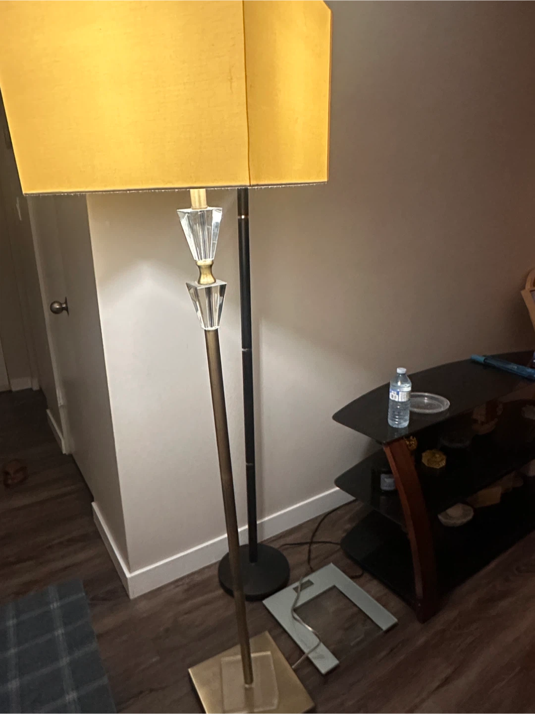 Yellow Rectangular Lampshade Floor Lamp - photo 3