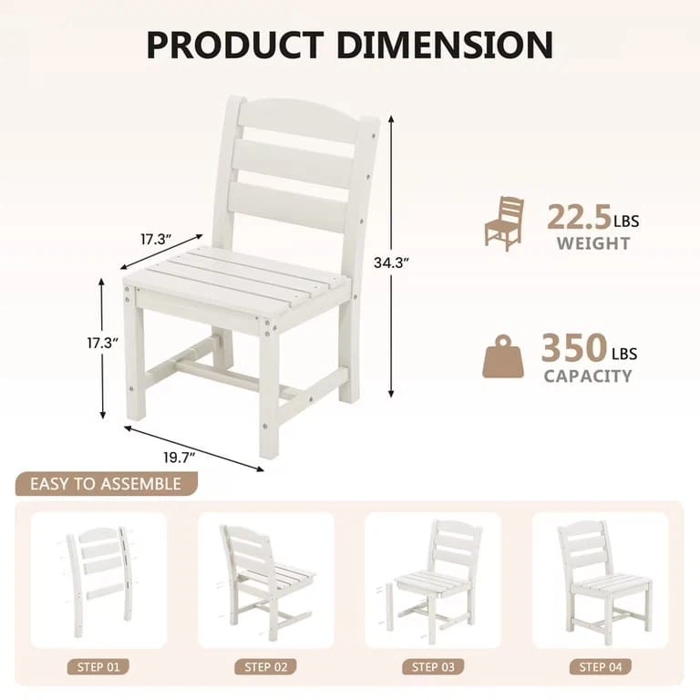 Outdoor Four Dining Chairs Set - photo 2