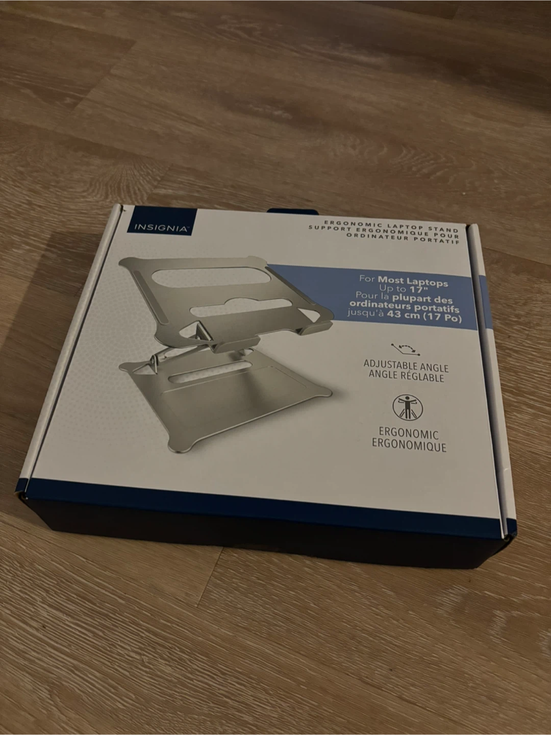 Insignia Ergonomic Adjustable Laptop Stand - Silver - photo 2
