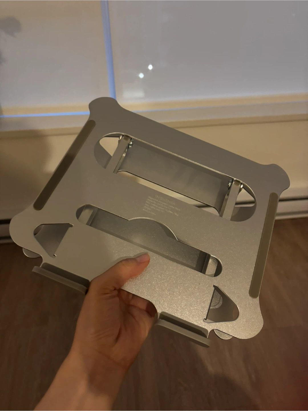 Insignia Ergonomic Adjustable Laptop Stand - Silver - photo 4