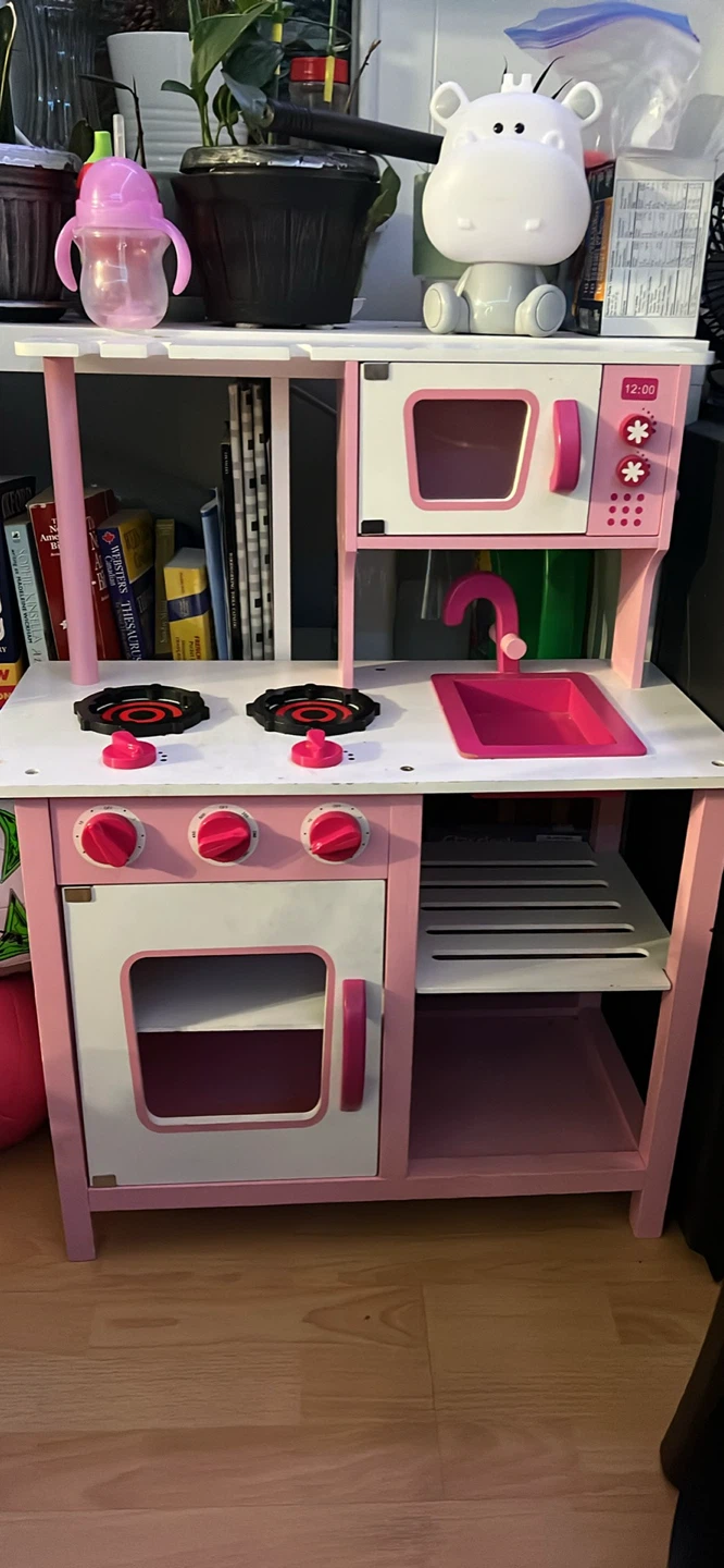 Pink Play Kitchen for Kids