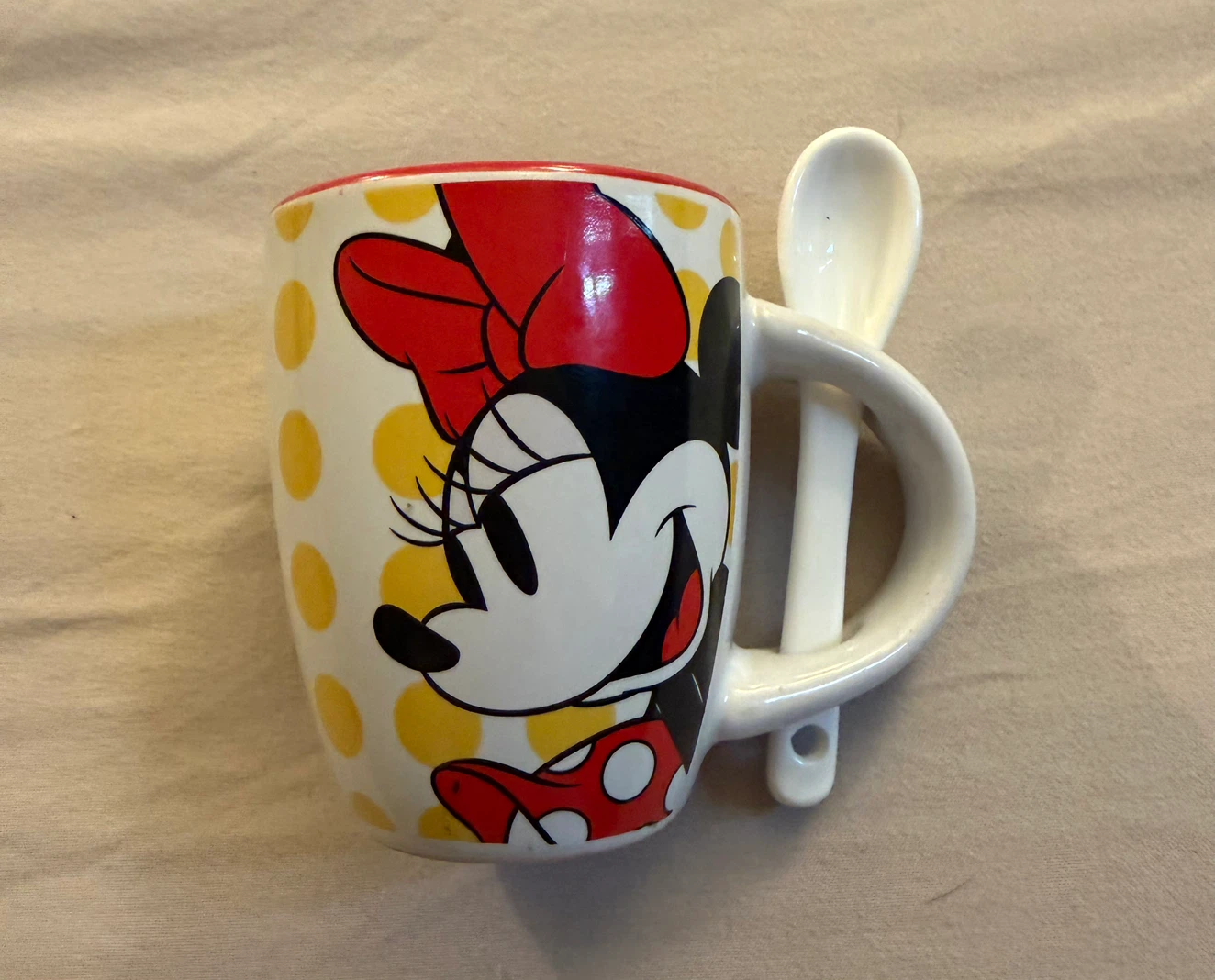 Minnie Mouse Mug for espresso with Spoon