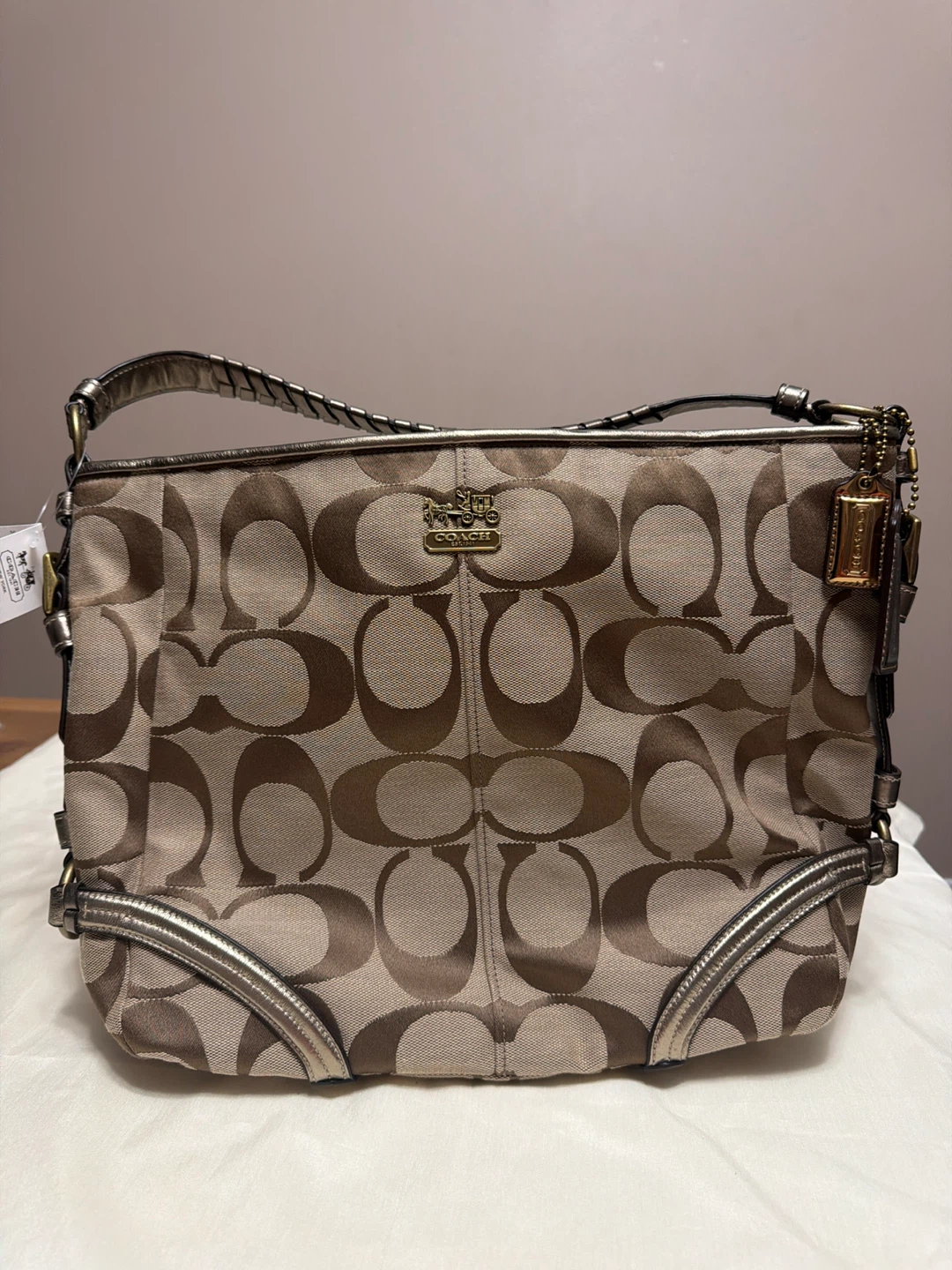 Coach Monogram Shoulder Bag